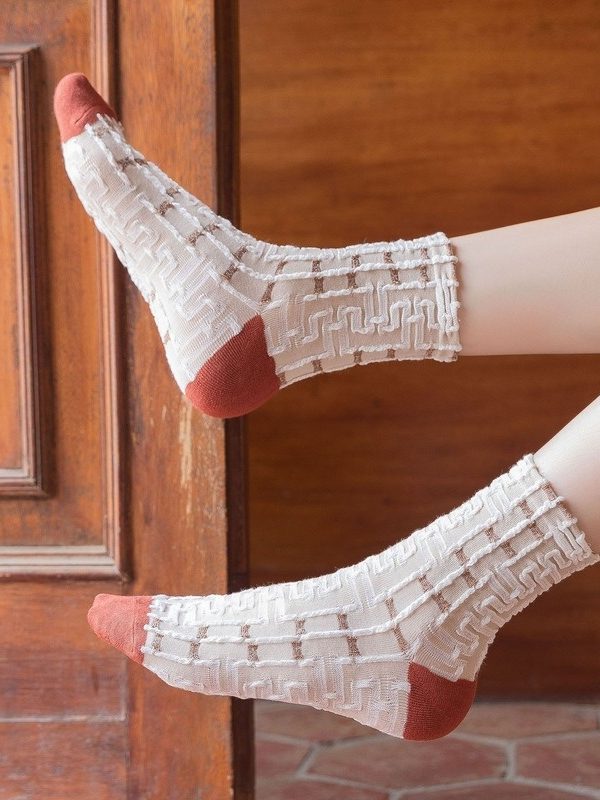Lolita Modal Cotton Colorblock Women's Socks