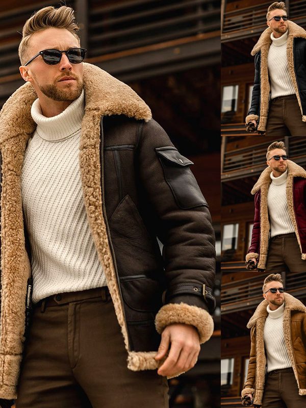 Winter Jacket Mens Military Fleece Warm Jackets Male Fur Collar Coats Army Tactical Jacket