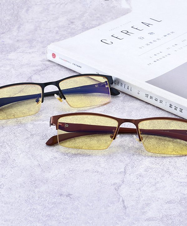 Men's Anti Blue Light Comfortable Half Frame Glasses