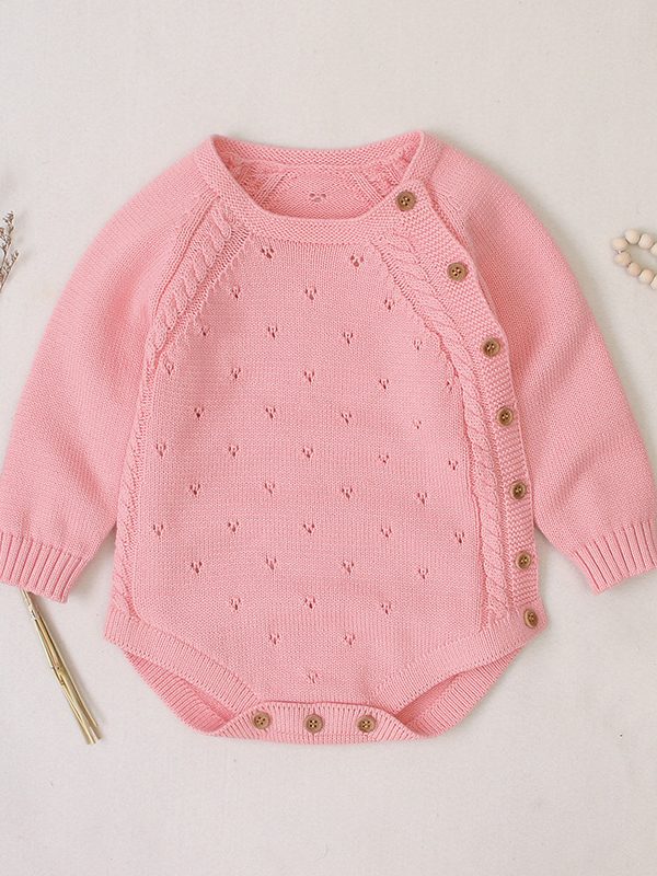 Boys And Girls In Pure Color Knitted Bag Fart Ha Clothes