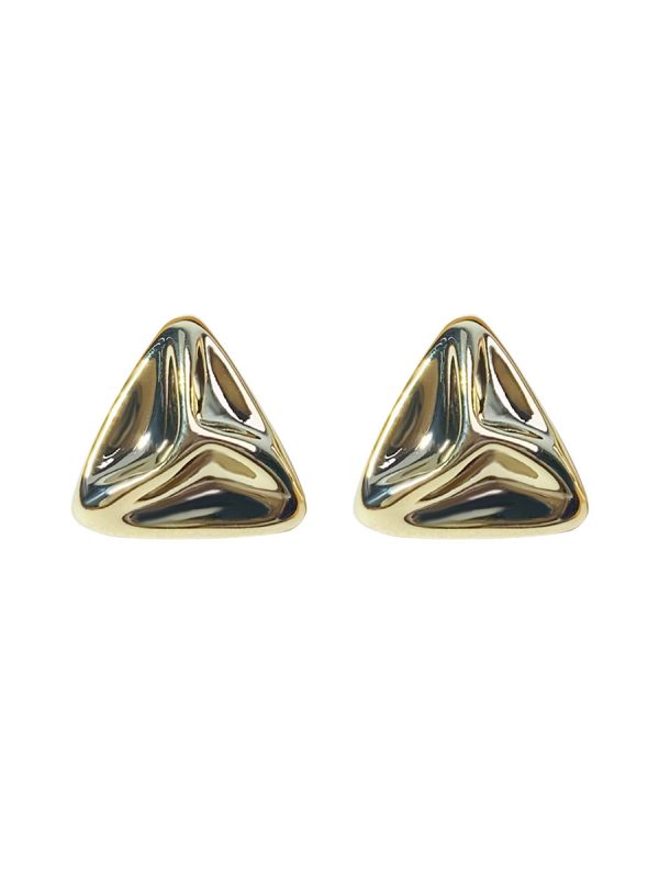 Minimalist Alloy Triangle Earrings