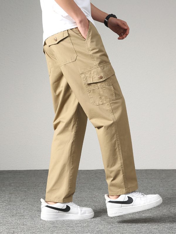 Men's Thin Loose Stretch Straight-leg Casual Pants