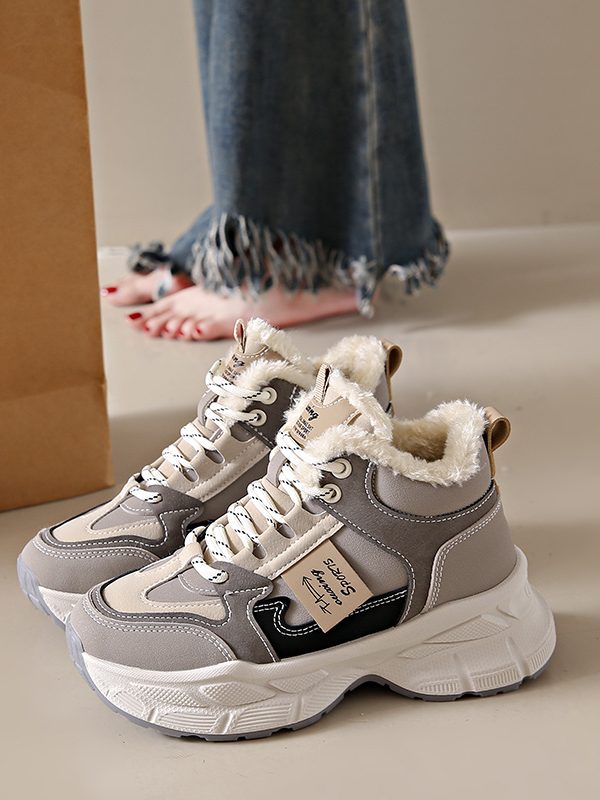 New Thickened Warm Ultra-comfy Fleece-lined Dad Shoes
