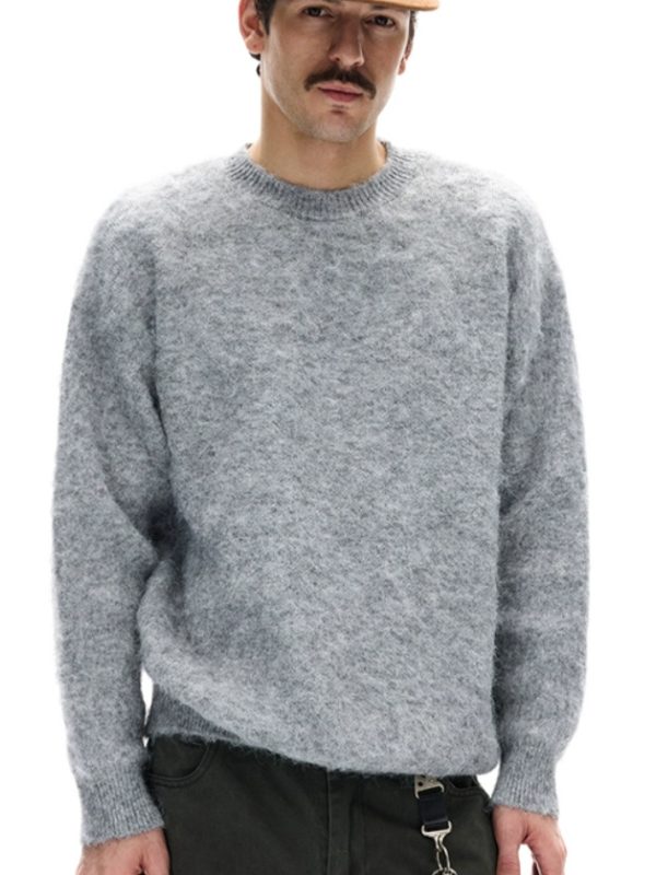 Men's Loose And Versatile Relaxed Laid-back Crewneck Knit Sweater
