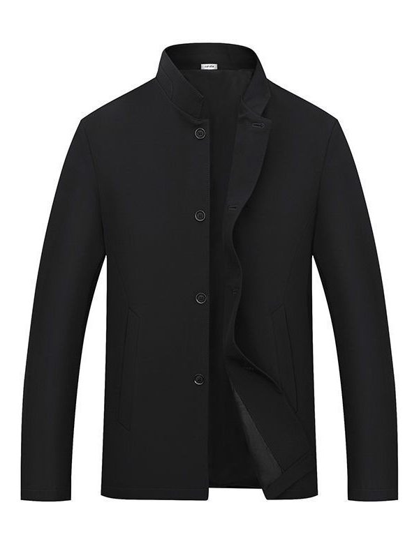Thickened Mens Outerwear For Fall And Winter Casual Style For Middle-aged Men