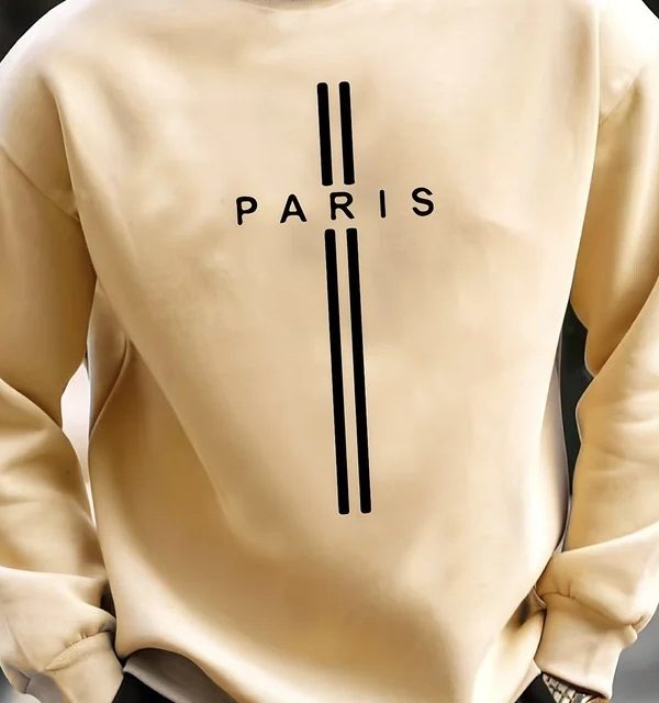 Mens Casual Loose Oversized Sweatshirt For FallWinter