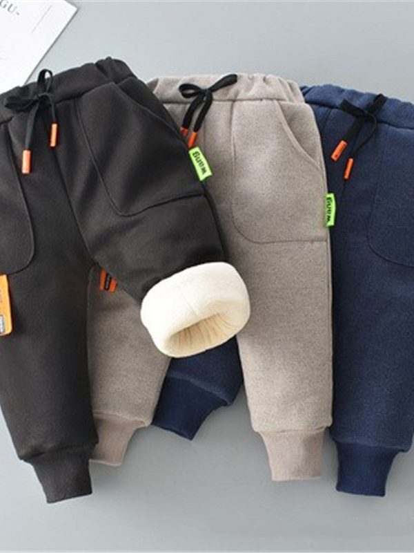 Fleece Padded Baby Warm Pants Girls Pants