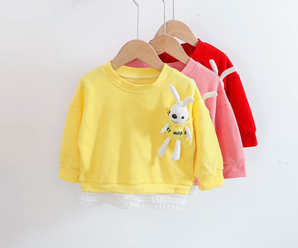 Children's cClothing Spring New Long-sleeved Two-piece Child Clothes Girl Baby Suit