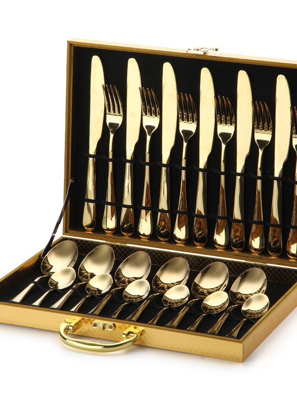 Golden Western Knife and Fork Household Cutlery Set