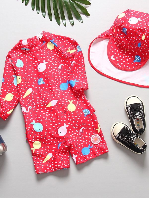 Korean baby girl infant sunscreen swimwear