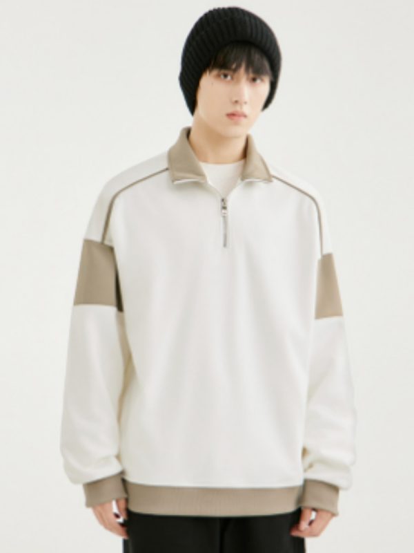 Drop Shoulder Loose Lapels Sweater For Men