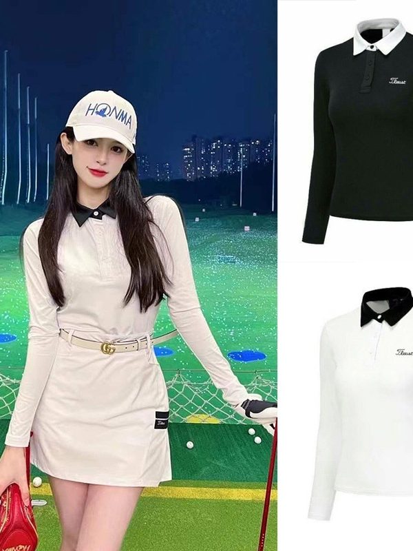 New Golf Apparel Women's Sun Protection Long Sleeve Outdoor Activities Casual Top Breathable Slim Sportswear