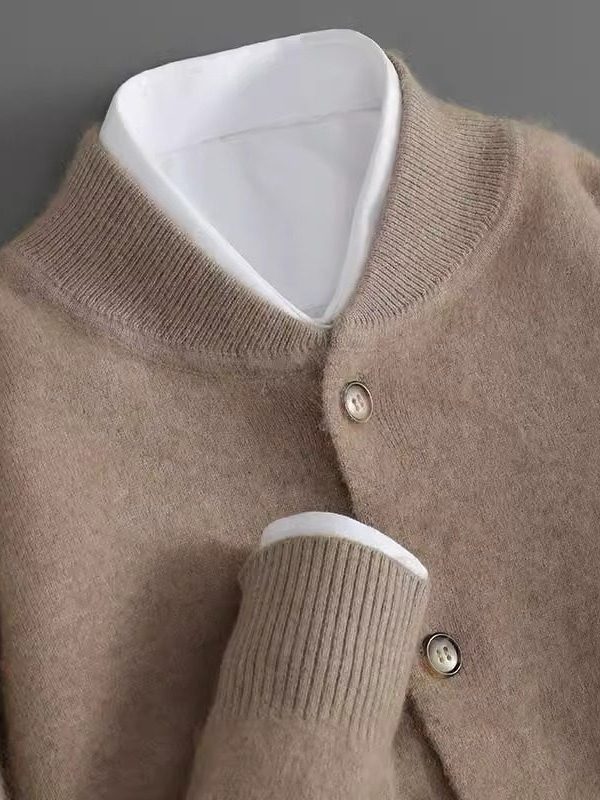 Thickened Warm Cardigan Mens Loose-fitting Sweater