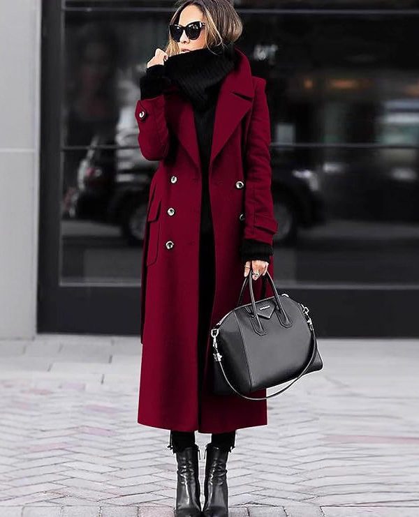 Thick Wool Women's Coat Extended