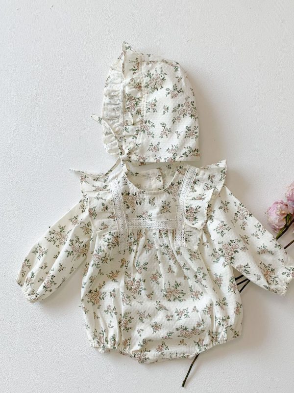 Baby Girl Long Sleeve Floral Romper