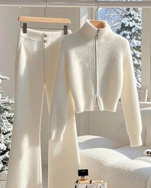 Womens Casual Sweater And Pants Set