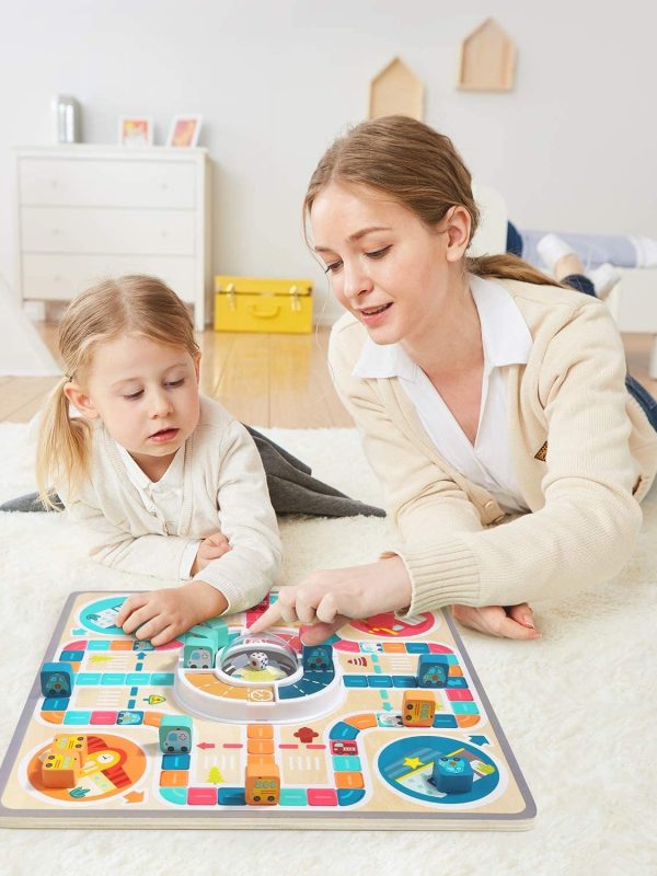 Kids Toys Flying Chess Parent-child Interactive Game Chessboard Children's Board Game Toys Puzzle Jump Checkers