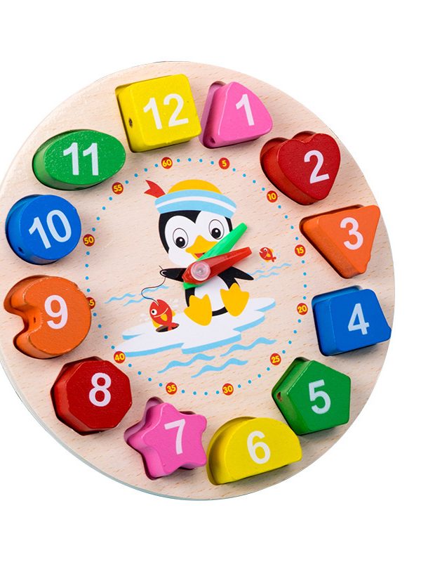 Wooden Toys Rattles Educational Toy Rainbow Blocks Montessori Baby Colorful Kids Music
