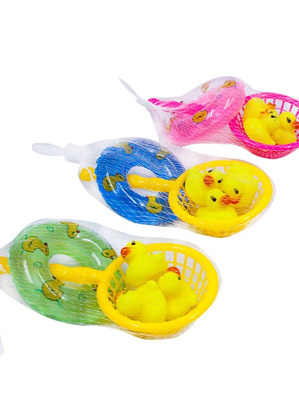 Water Playing Toy Little Yellow Duck Baby Boys And Girls Bathing Swimming Set